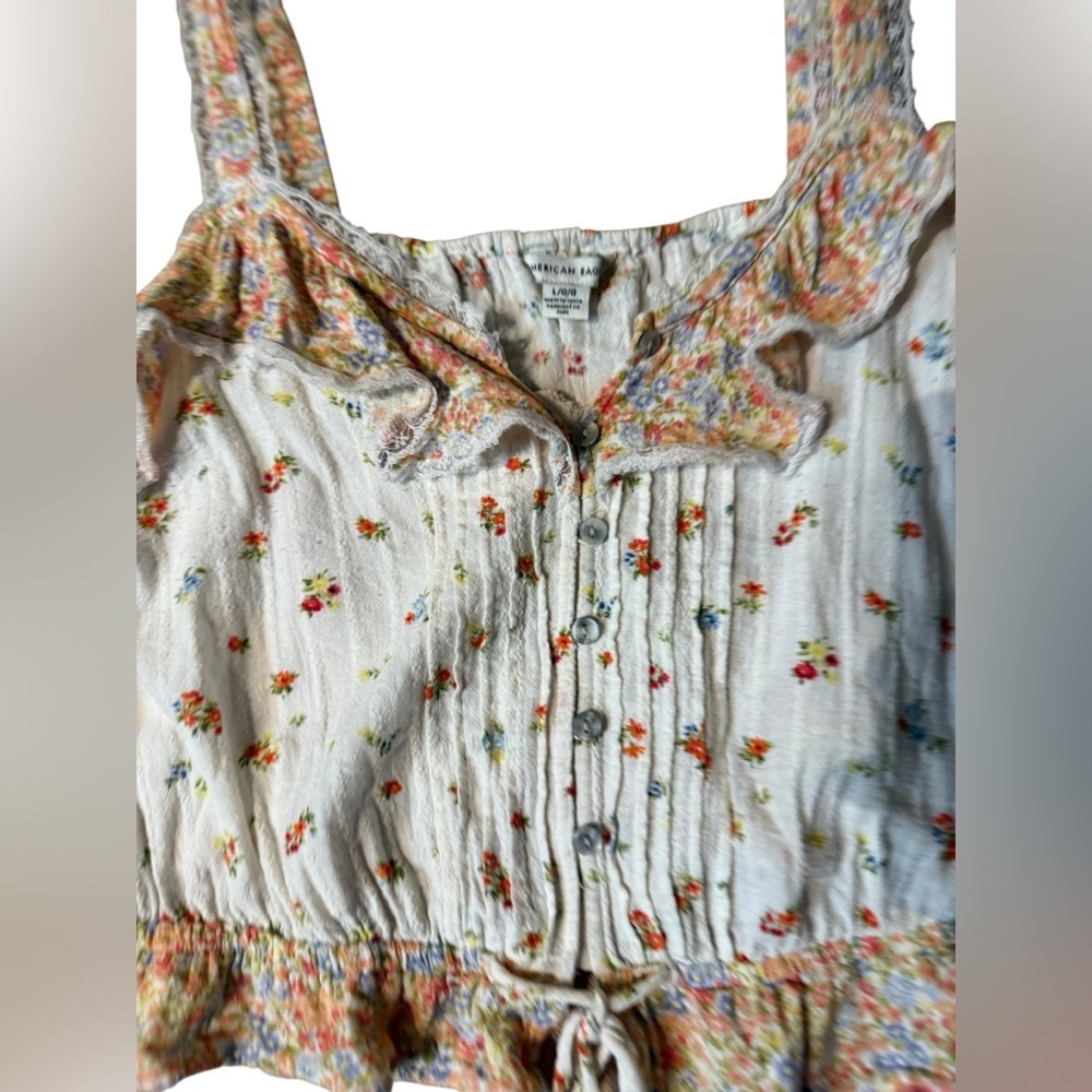 American Eagle V Neck Cinch Cami, large - Picture 6 of 11